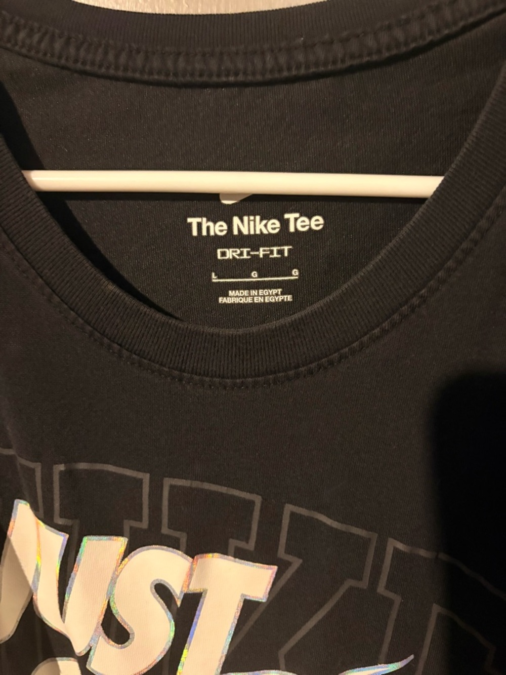 Nike Black Dri-FIT Holographic Tee - Picture 2 of 3